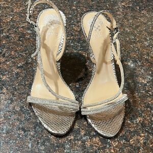 Vince Camuto Metallic Strappy Heels